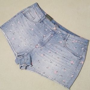 Wild Fable Floral High Rise Cutoff Short Size16